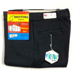 60s DEAD STOCK BLACK COTTON WHIP. WORK PANTSの商品一覧