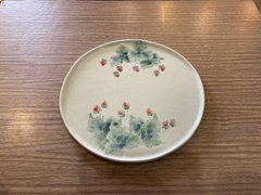 おぼん皿（小）苺　21-8-4E