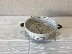飛び鉋耳付鉢（小）　22-1-8