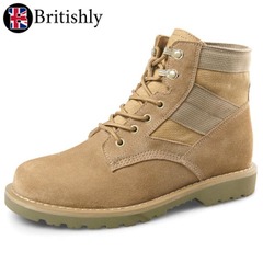 Notting Hill Military Boots Nubuck Leather 6cmアップ