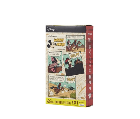 ミッキーマウスエンボス加工入りペーパーフィルター１０1