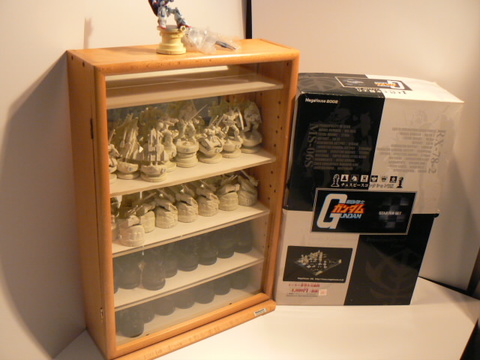 ガンダム　チェスピースコレクションＤＸ＋展示ケース　中古　オマケ付き