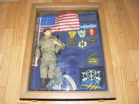 G.I.ジョーケースセット　勲章・ワッペン付　中古　アメリカ本土製品？