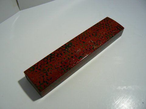 青森　津軽塗　箸箱（２組用）+大箸１組　セット　中古