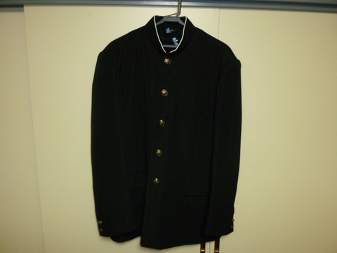 カンコー　SF　ラウンドカラー黒学生服（学ラン）180A　ライナー付き　中古　新品ボタン取付　業者クリーニング済み