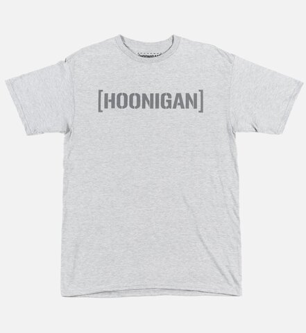 フーニガン　ブラケットロゴ　SS　Tシャツグレイヘザー