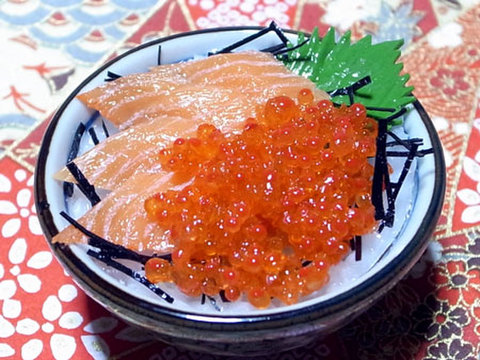 MKD120330A浅草の味江戸っ子食堂シリーズミニ鮭イクラ親子丼