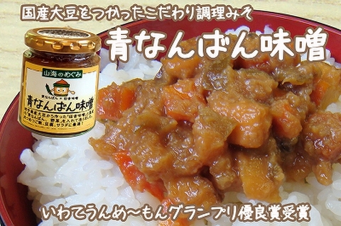 山海のめぐみ　青なんばん味噌９０ｇ