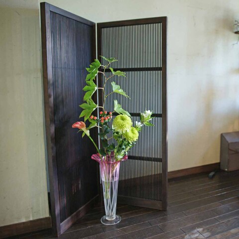 千本格子の衝立