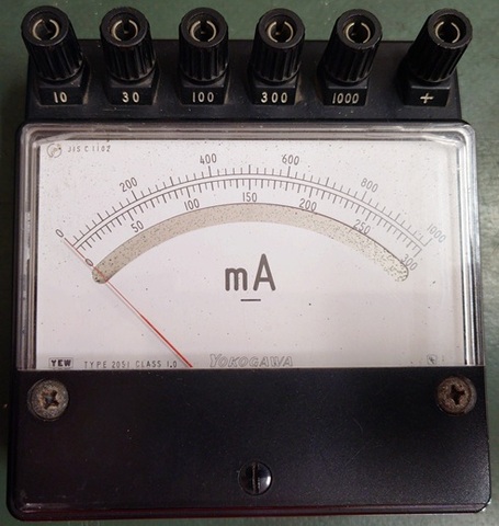 中古実験用電流計　YOKOGAWA製 DC1000mA