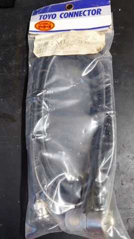 新品(長期保管品) BNCP-MLJ 5D-2V 2ｍ TOYO CONNECTOR ML-5B