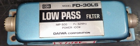 中古品 DAIWA製 HF帯用ローパスフィルタ FD-30LS 100Wまで