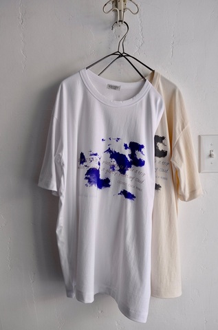 完売＊CLOSELY cotton100 cloud print oversized tee