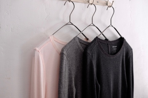 1dozen スポンディッシュコットンのタイトクルー長袖T