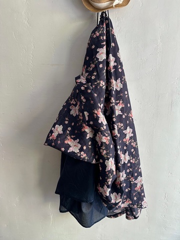 完売＊ICHI Antiquites LINEN FLOWER PRINT ロングスカート