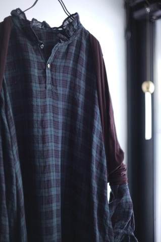 【 LIMITED COLLECTION 】Antiquites Noir LINEN GAUZE 2WAYフリルカラードレス