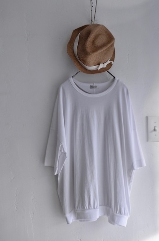 CLOSELY cotton100 over sized half sleeve tee 5分袖