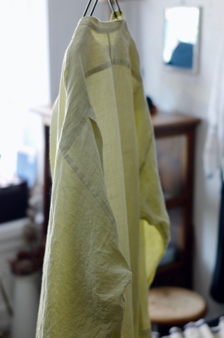 完売＊Vlas Blomme Washed 60/1 Linenのチュニックシャツ