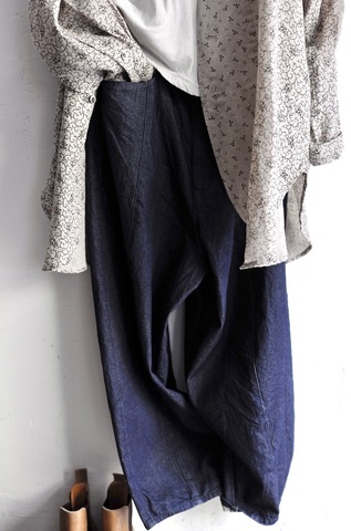 ラスト1点＊Gauze# Cotton100 CHARIE DENIM PANTS