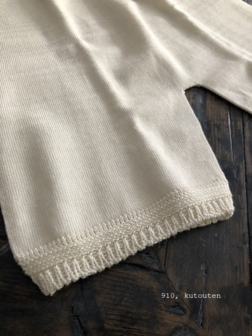 ラスト1点＊Cion コットンシルクの丸胴編みオーバーパンツ