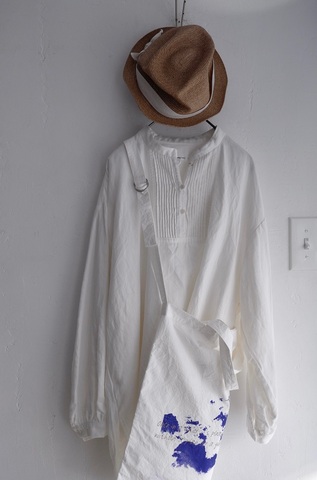 完売＊Laboratory ANTIQUE PIN TUCK PULL SHIRT