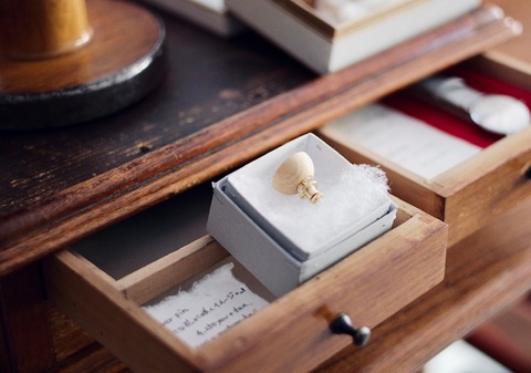 ラスト1点＊WOOD PIN  mature-ha. × TAGAMI  flower pin