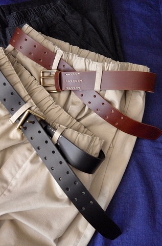 完売＊ICHI Antiquites  Cow Leather Belt