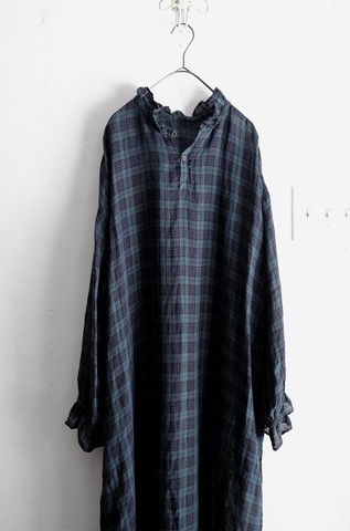 【 LIMITED COLLECTION 】Antiquites Noir LINEN GAUZE 2WAYフリルカラードレス