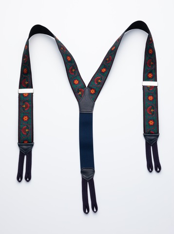 Vintage Albert Thurston Boxcloth Braces (Suspenders) with