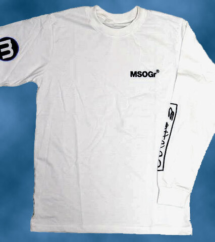 MSOGr × A-pop long sleeve T-shirt #02 White