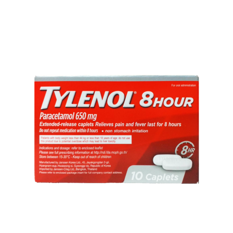 タイレノール 650mg 10錠（8時間持続タイプ）：送料定額