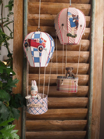 【生地付き♪赤】バルーン ～空のさんぽ～