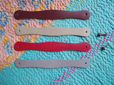 革 取っ手 12cm x 1.5cm 2P