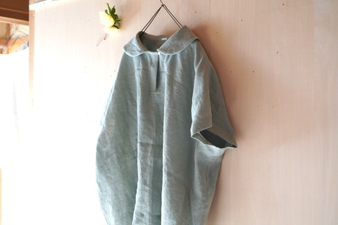 風のとおるブラウス　シャーベットグリーン