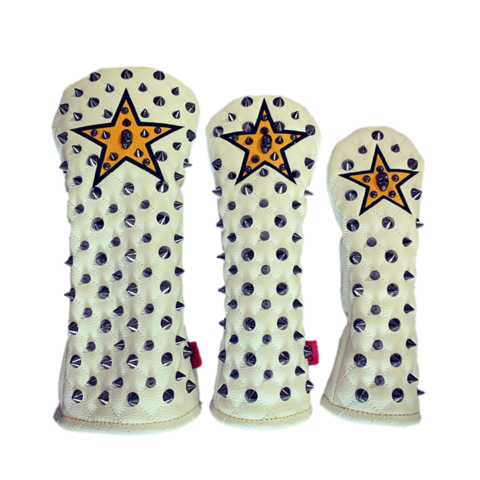 71WH33 Selmoヘッドカバー Stella (黒×黒)/黄【DR】