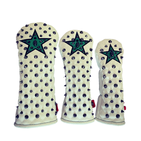 71WH35 Selmoヘッドカバー Stella (黒×黒)/緑【DR】