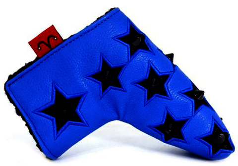 7904 Selmoヘッドカバー Stella 黒×ｺﾊﾞﾙﾄﾌﾞﾙｰ(BK)【PT】