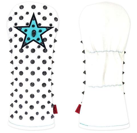 71WH34 Selmoヘッドカバー Stella (黒×黒)/T.ﾌﾞﾙｰ【DR】