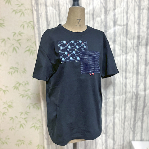 絣デザインTシャツ（1）