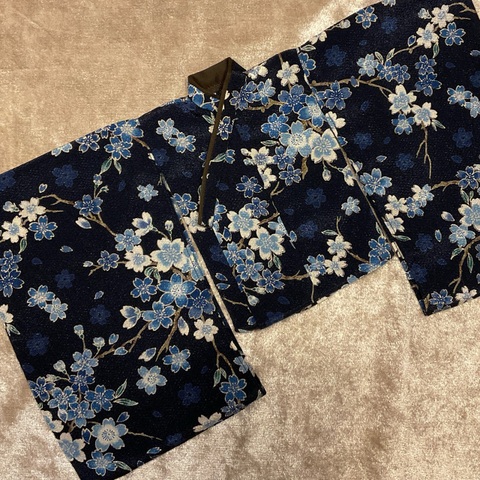 MDD・MSDフリー和装上衣【濃紺×桜】