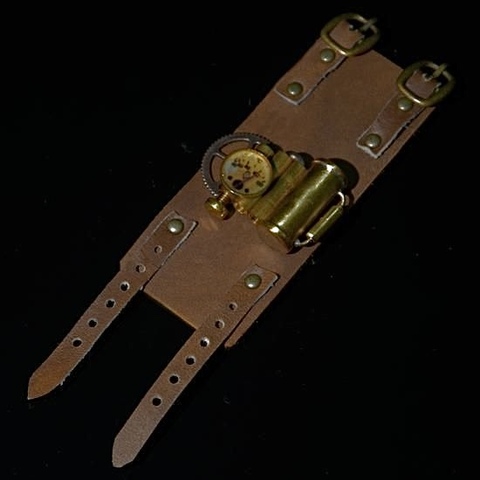 【展示】本革リストバンド