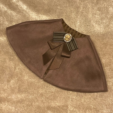 SD・DDケープ【オールドローズ/ストライプリボン】