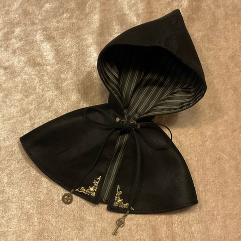 MDD・MSDフード付きケープ【ブラック】