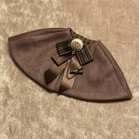 MDD・MSDケープ【オールドローズ/ストライプリボン2】