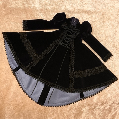 MDD・MSD フィッシュテールドレス【ダークネイビー】