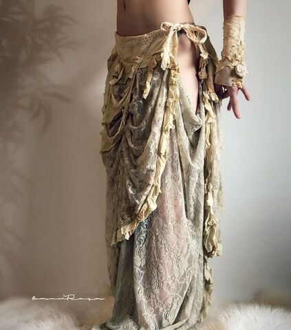 Peekaboo Lace Harem Pant [SAND]