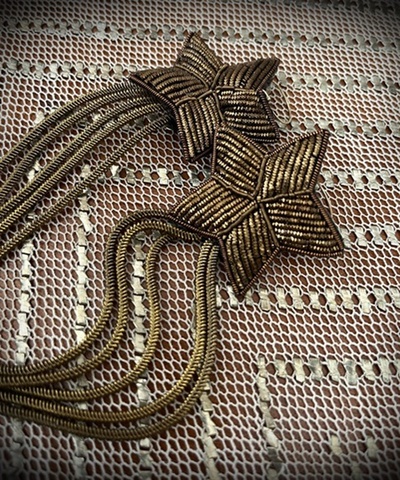 Seeing Stars antique bullion earrings