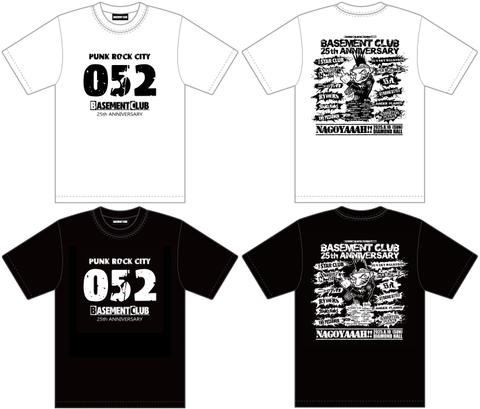 BASEMENT UNLAWFUL ASSEMBLY 2025 -BASEMENT CLUB 25th ANNIVERSARY- イベントTシャツ