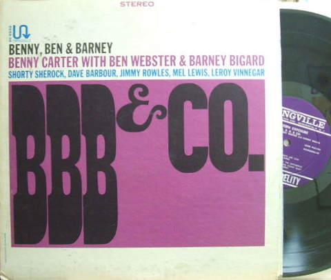 【米Swingville】Benny Carter with Ben Webster & Barney Bigard/BBB & Co