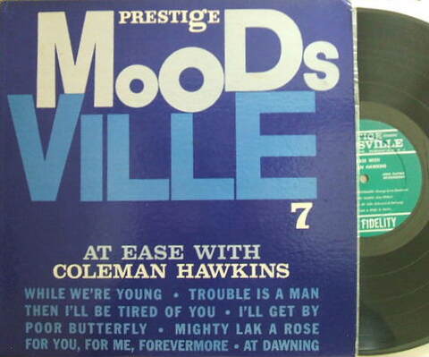 【米Moodsville/Prestige mono】Coleman Hawkins/At Ease (Tommy Flanagan)